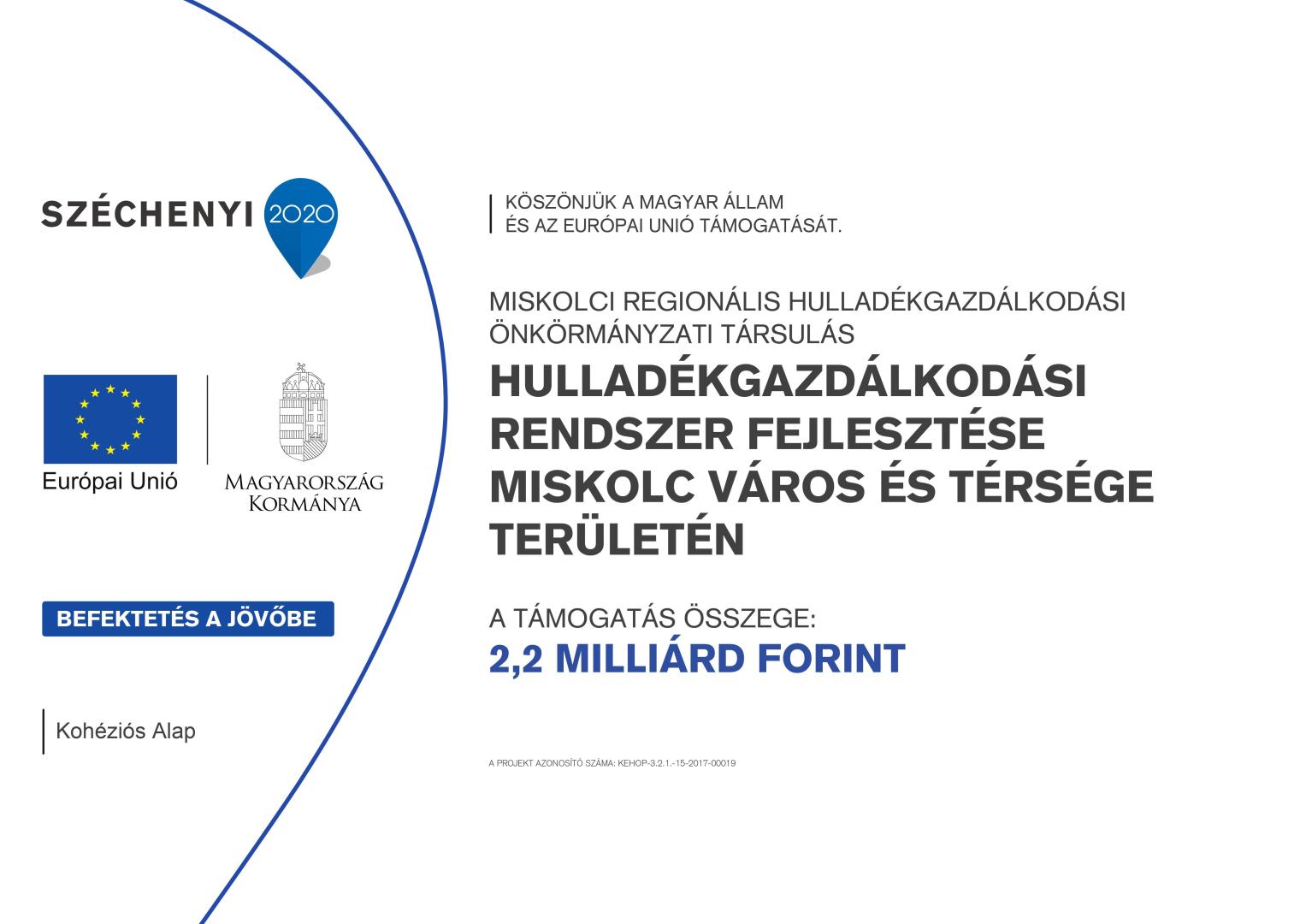 Hulladékgazdálkodási rendszer fejlesztése Miskolc város és térsége területén