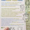 A verses rajzok című rajzpályázat plakátja. A kiállítás ápr. 11-én nyílik délután 2-kor.